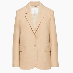 NWT Aritzia Wilfred Generation Blazer in XS | Heather Bisque Beige